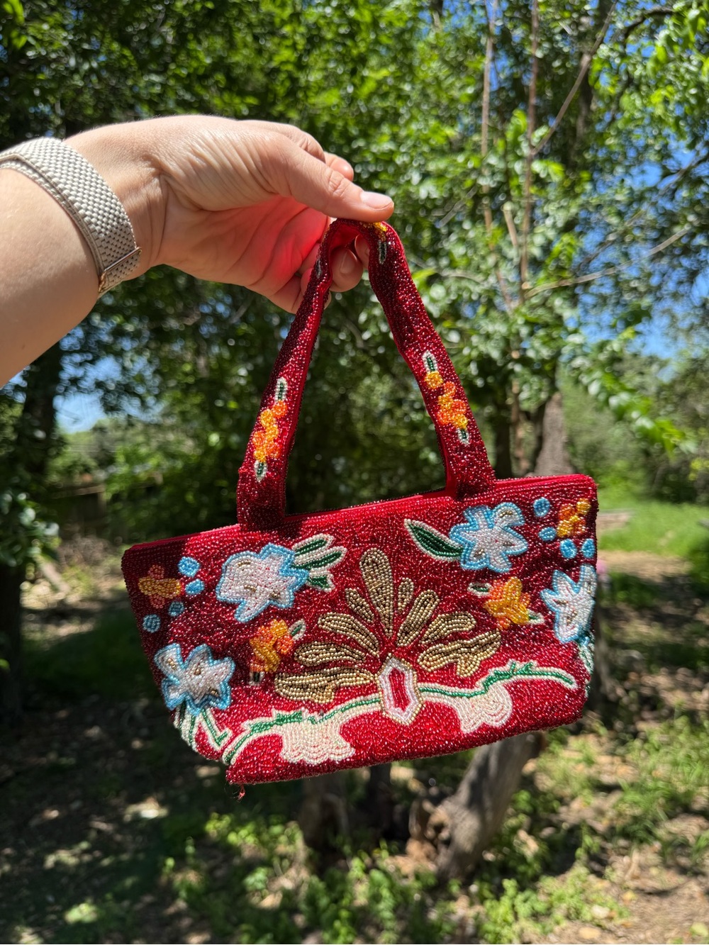 LOT OF 2 - Beaded Mini Bag